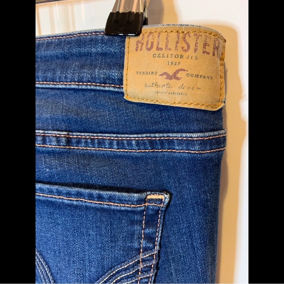 Hollister Dark Blue Distressed Skinny Jeans - Picture 7 of 7